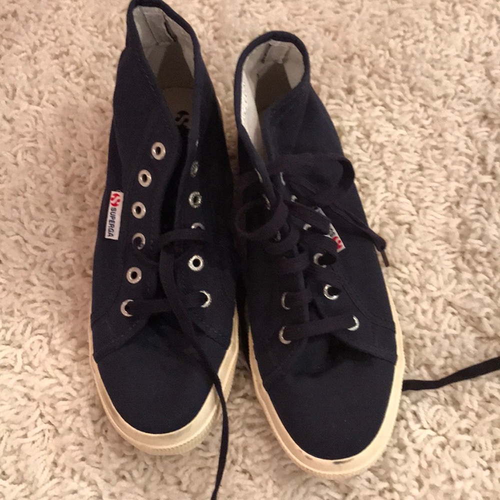 Navy high top supergas